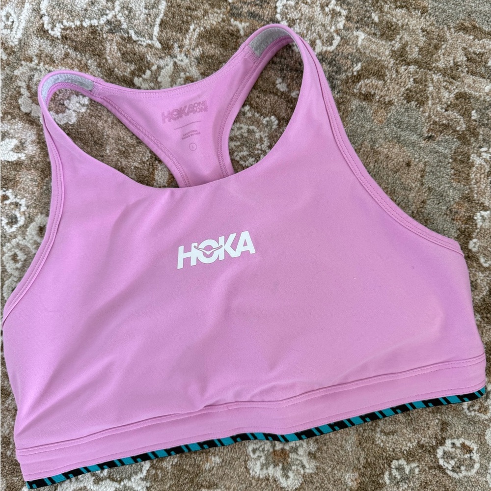 HOKA Pink Sports Bra